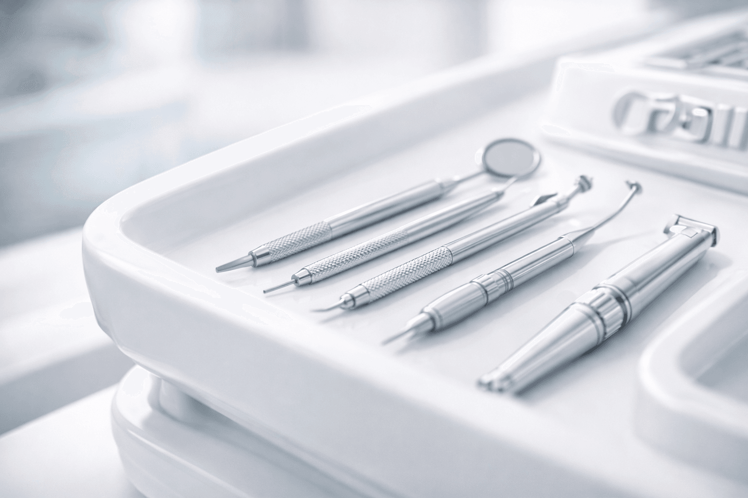 Instrumental dental en primer plano