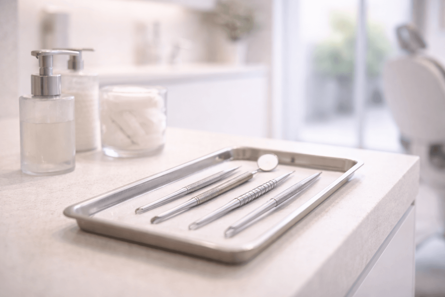 Instrumental dental limpio y ordenado